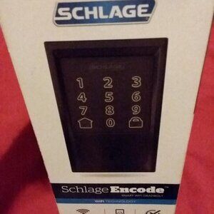 NEW Schlage Encode Smart WiFi Deadbolt- MATTE BLACK CENTURY DEAD BOLT LOCK WI FI